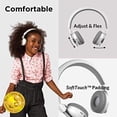 thumbnail image 2 of LilGadgets Untangled Pro On-Ear Wireless Kids Headphones for School, Microphone, Volume Limited, SharePort Technology, SoftTouch Padding, White, 2 of 5