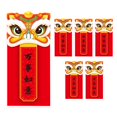 thumbnail image 1 of 6 sobres rojos chinos, año del tigre Hong Bao Lucky, B Afortunado Sencillez, 1 of 5