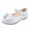 White, variant on OVINYER Toddler Kids Girls Bowknot Dance Shoes Princess Leather Shoes Casual Cute Prewalker Footwear Fashion First Walking