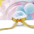 thumbnail image 3 of Dekaim Bola Transparente 5 Piezas Decoración de Regalo de Caramelo Caja Transparente Bola Colgante de Brillo navideño(Knot-Oro), 3 of 5