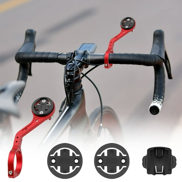 Soporte de extensión para bicicleta de montaña Base de vara de medir CNC de aluminio | Soporte de luz para bicicleta Soporte de linterna de cámara | Adaptadores de manillar 31,8 mm 25,4 mm