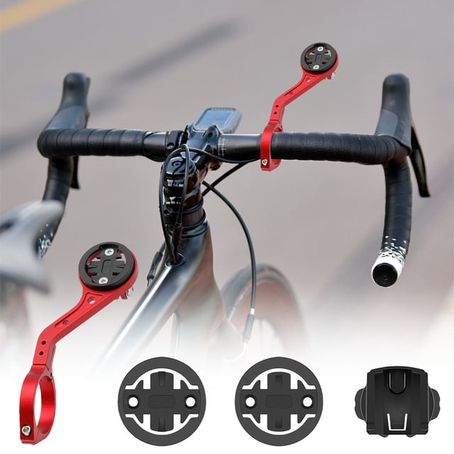 Bicycle Handlebar Mount, Aluminum Extension Bracket, Cycling GPS Phone Holder Accessory, Camera Flashlight Mount, Optimal Viewing Distance, Durable CNC Construction