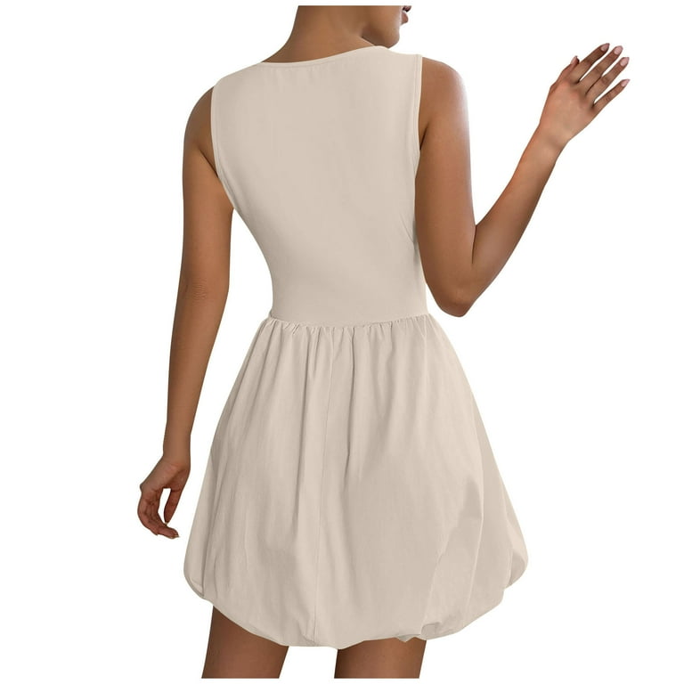 LNWUY Women Fashion Strapless Sleeveless Mini Dress Tube Top Bubble Skirt Short Dress Off Shoulder Corset Top Balloon Dress Beige XL - Walmart.com LNWUY Women Fashion Strapless Sleeveless Mini Dress Tube Top Bubble Skirt Short Dress Off Shoulder Corset Top Balloon Dress Beige XL - Walmart.com