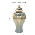 thumbnail image 3 of DOLITY Ceramic Ginger Jar Desktop with Lid Porcelain Storage Jar Floral Arrangement Pot L, 3 of 3