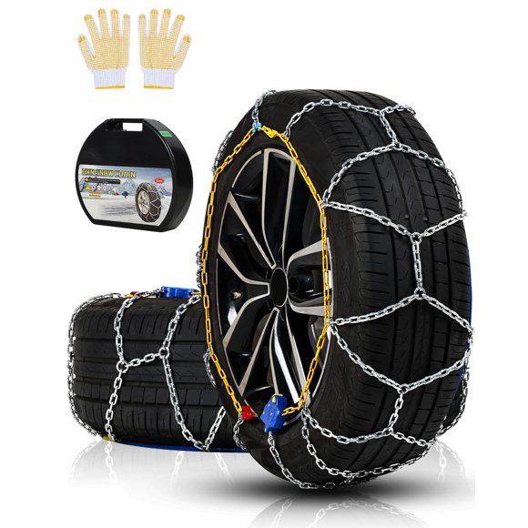 Cadenas de nieve Artizles con cierre automático para automóviles, SUV y camionetas