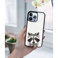 thumbnail image 5 of FINCIBO Soft Rubber Protector Cover Case for Apple iPhone 13 Pro 6.1" 2021 (NOT FIT Apple iPhone 13 mini 5.4" 2021/iPhone 13 6.1" 2021/iPhone 13 Pro Max 6.7" 2021), Raccoon, 5 of 5