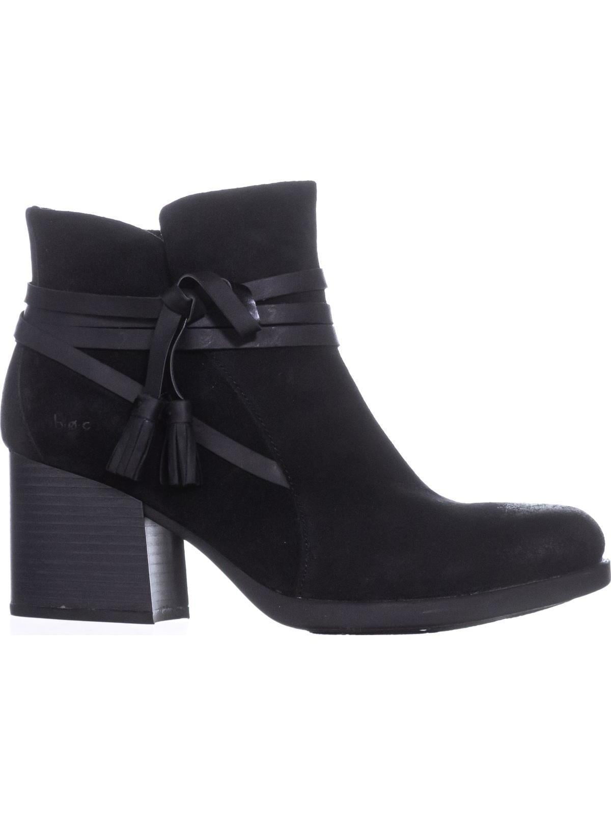 Womens B.O.C. Born Amber Tassel Ankle Boots Black Walmart