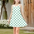 thumbnail image 4 of Agkizg Girls Sleeveless Tank Dresses Crewneck Flower Print Casual A Line Flower Girl Sundress Dresses, 4 of 5