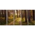 thumbnail image 2 of Route à Travers une Épaisse Forêt d'Automne - Art Moderne sur Toile, 2 of 3