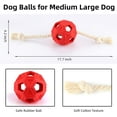 thumbnail image 5 of Pelota de goma para perros para masticadores agresivos, juguete duradero para perros, juguete para perros Tug of War, JAMW Sencillez, 5 of 5