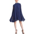 thumbnail image 1 of VESTIDOS DE CHIFFON INSPIRADORES CHIC PARA MUJERES CON MANGA DE CAPA SUELTA Y FLUIDA, VESTIDO PLEATADO XL AZUL OSCURO, 1 of 6