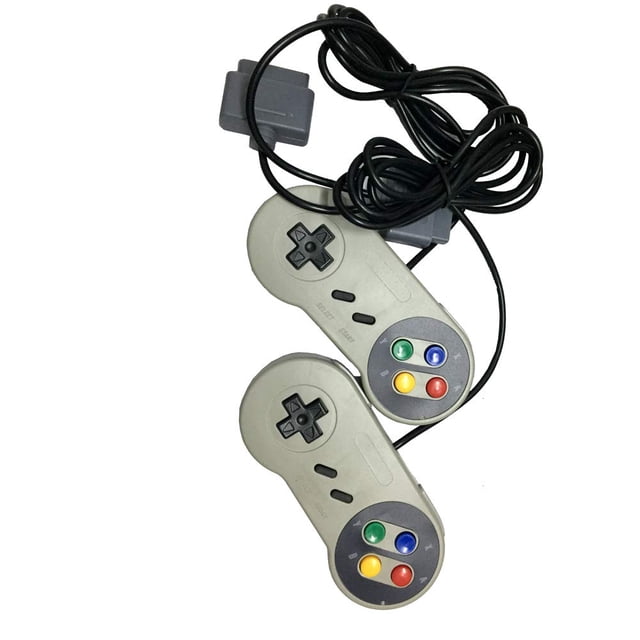 2 Pack Manette de Jeu Classique Compatible avec Super Nintendo SNES