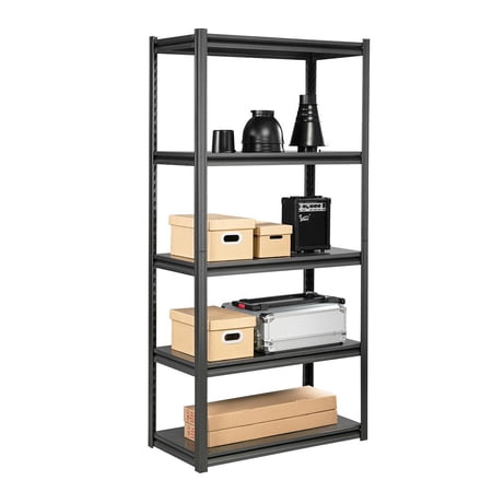 Ktaxon 5 Tier Wire Shelving Unit Rack Organizer 35"W x 18"D x 72"H, 330 lbs Capacity, Silver