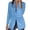 Sky Blue, variant on Women's Single Button Blazer, Tailored Loose Lapel Suit Jacket, Stretch Office Blazer, Casual Suit Jacket, Soft Long Sleeve Blazer Blackish Green L