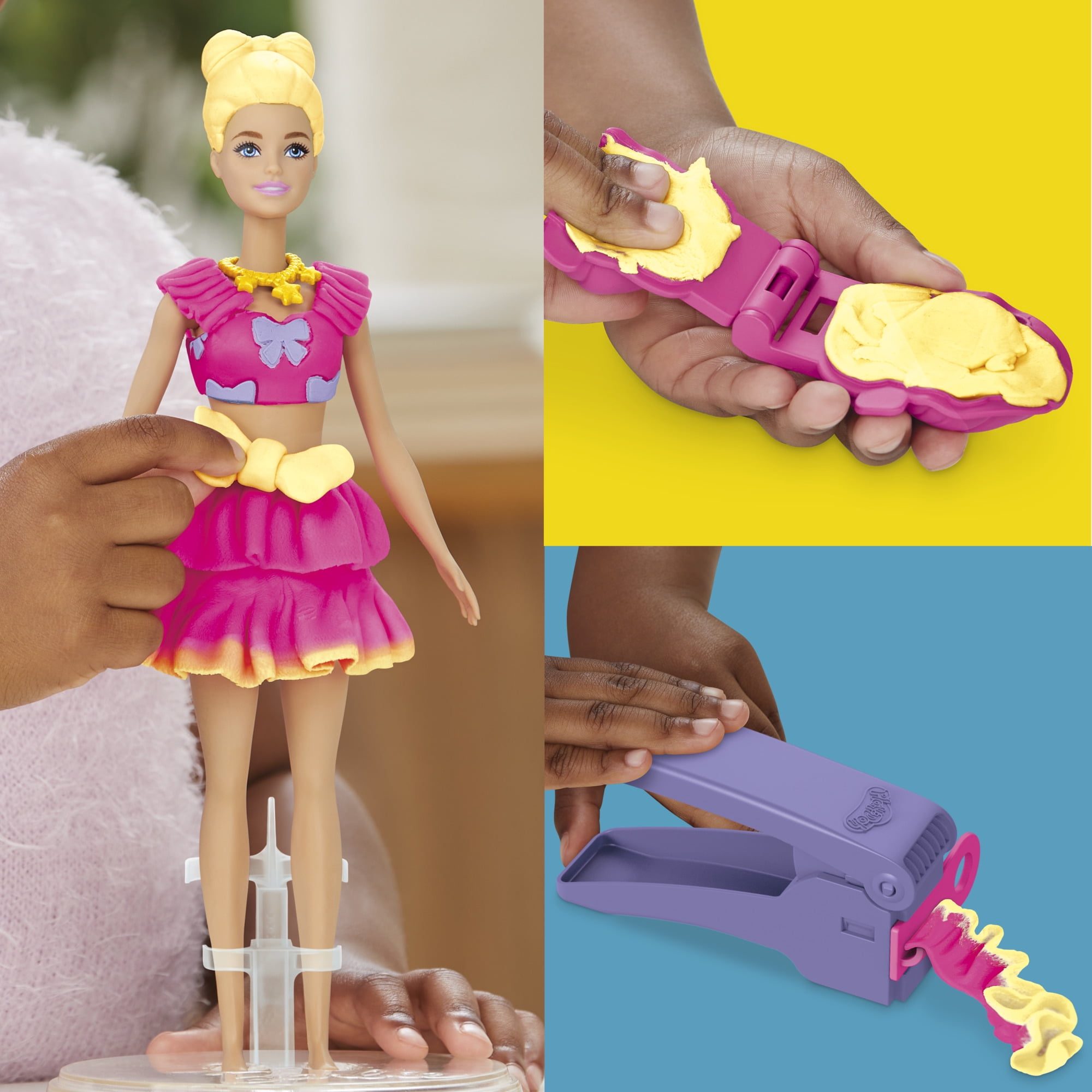 Play-Doh Barbie Ruffles and Bows Doll Set, Ages 5 years and up