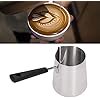 thumbnail image 1 of Turkish coffee pot, Turkish coffee pot, stainless steel tea pot with spout handle, milk chocolate, 600 ml heating pot, 1 of 5