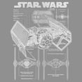 thumbnail image 2 of Womens Star Wars TIE Fighter Schematic Racerback Tank, 2 of 4