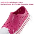 thumbnail image 5 of Toddler Little Kid Girls Boys Rubber Toe Slip On Quick Dry Lightweight Water Sandal Sneaker RoseRed 9Toddler, 5 of 6