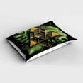 thumbnail image 2 of Ambesonne Monstera Pillow Sham, Abstract Boho Mystery Art, 26" X 20", Fern Green Pale Brown, 2 of 2
