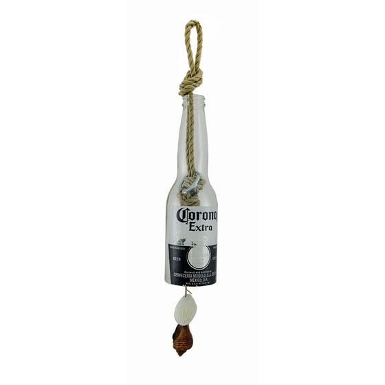Corona Extra Rope And Seashell Beer Bottle Wind Chime Corona Extra Rope And Seashell Beer Bottle Wind Chime