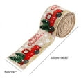 thumbnail image 2 of Dragonus Swirl Burlap Crafts Gift Wrapping Ribbon Christmas Tree Decorations, 2 of 6