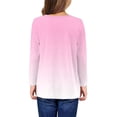 thumbnail image 5 of TQWQT Girls Graphic Long Sleeve Shirt Girls Tops Kids Crew Neck Tshirts Size 7-8 Cute Gradient Tween Girls Clothes Winter Outfits, 5 of 5