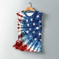 thumbnail image 5 of Aloohaidyvio Plus Size American Flag Tank Top Women Sexy V Neck Sleeveless Patriotic Shirt USA Flag 4th of July Tee Tops, 5 of 5