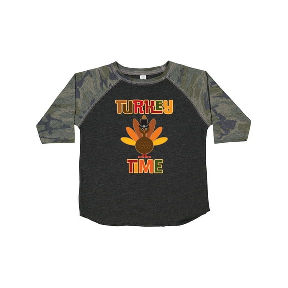 Inktastic Thanksgiving Turkey Time Boys or Girls Toddler T-Shirt