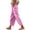 Pink, variant on Hurxie Women Side Stripe Pants Y2k Elastic Waist Wide Leg Baggy Track Pant Lace Trim Parachute Pants with Pockets Coffee,3XL