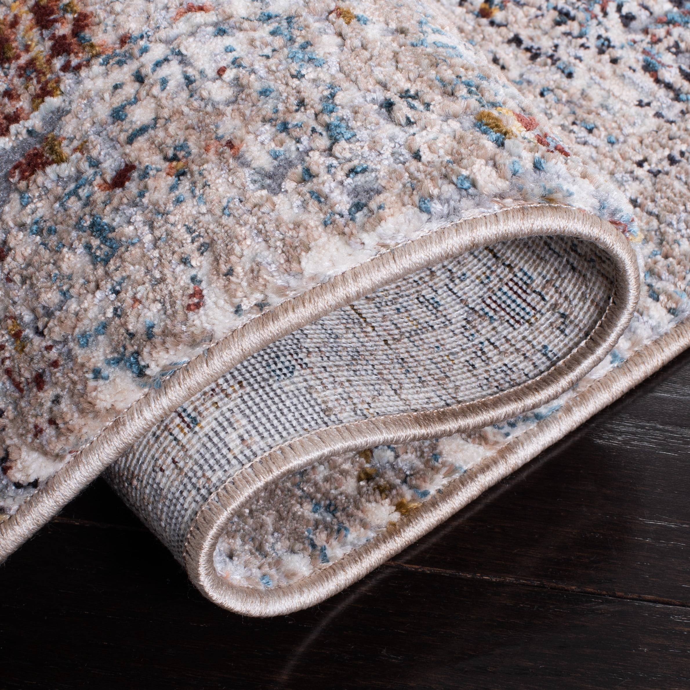 SAFAVIEH Limitee Sally Abstract Area Rug, Beige/Beige, 5'1" x 7'6"