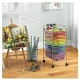 thumbnail image 2 of 6 Drawer Rolling Storage Cart, Art Cart Organizer for Kids, Utility Cart with Drawers on Wheels, Multi-functional Cart for Home Office School Classroom (, 6 Drawers), 2 of 8