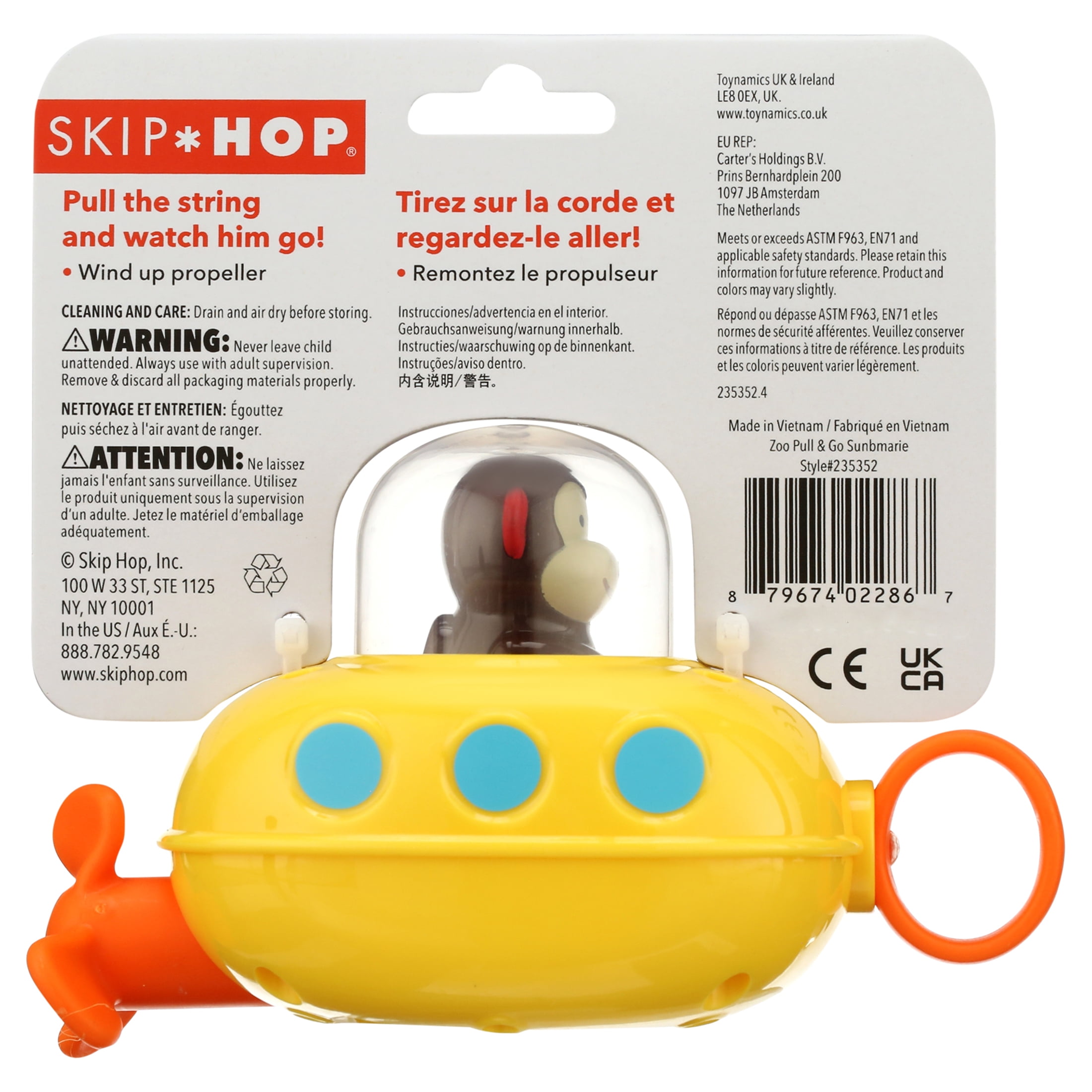 Skip Hop Baby Bath Toy Zoo Pull Go Submarine Walmart