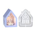 thumbnail image 2 of Molde Silicona para Portavelas Casa 1/2/3/4 Uds. Mesa Navidad Interior Del, 2 of 9