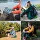 thumbnail image 3 of Yuarrent Asiento de aire plegable para acampar y actividades al aire libre, colchón inflable de inflado rápido Escalada verde, 3 of 6