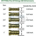 thumbnail image 2 of 10 Pieces XFITTING 3/4" Pex X 3/4 GHT Sillcocks, GHT (Garden Hose Threaded), For Use with Water or Oil, Crimp Fittings - Brass, Pex B, 10 Packs, 2 of 3