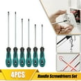 thumbnail image 2 of 4Pcs Tournevis de Poignée Polyvalents Fixés avec des Outils à Main de Réparation de Sécurité Isolés Magnétique Croix / Droit Type Visser Ensemble 3, 2 of 6