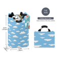 thumbnail image 2 of Yayeee Freestanding Laundry Hamper with Handle Collapsible Large Storage Basket for Clothes, Cartoon Cloud Pattern, 2 of 7