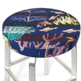 thumbnail image 3 of Naloa Sea Inhabitans and Herb Round Bar Stool Cushion Cover 12-14 inch, Fits Kitchen, Office, Restaurant Chairs - 14 inch, 3 of 7