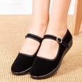 thumbnail image 5 of Willtoo Womens Mary Jane Flats with Adjustable Ankle Strap Wide Fit Non Slip Wedge Comfort Walking Shoes for Work Daily Casual Wear, 5 of 5