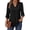 Black, variant on Womens Tops Dressy Blouses V Neck Puff Long Sleeve Tunic Tops Button Fall Shirts