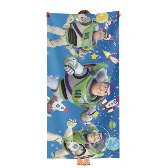 Buzz Lightyear Beach Towel Quick Drying Microfiber Lightweight 30"x60" Birthday Gift