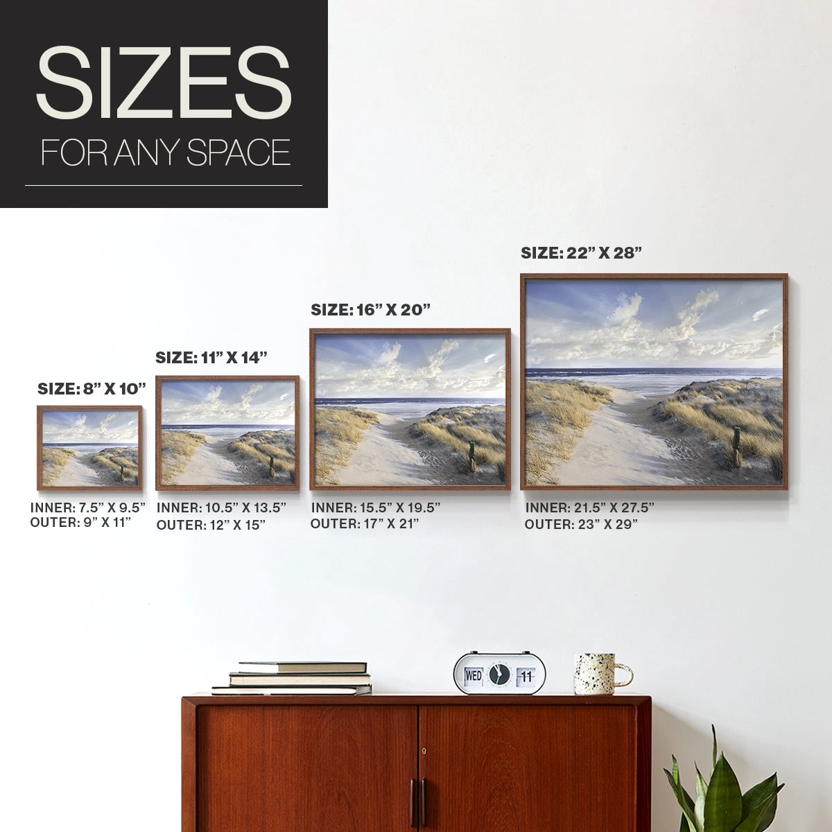 Aisle Marker by Mike Calascibetta - Restickable Framed Giclée Print