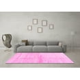 thumbnail image 3 of Ahgly Company Indoor Square Solid Pink Modern Area Rugs, 5' Square, 3 of 4