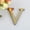 D022- Clear (Letter V), variant on Home Decor Wall Art, Acrylic Mirror, Capital A, 10cm, Gold Wall Decor, Letter Decor, Decorative, Wall Art Decor, Home Decorations, Party Displays, 1 Pc