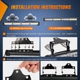 thumbnail image 2 of Nilight 17" LED Directional Light Bar, 32 LEDs, 2-in-1 Design with 23 Lighting Modes, 12V Vehicle Power Plug, Universal Fit for Trucks and Utility Vehicles, 2 of 5