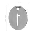 thumbnail image 2 of LOLIPPYY 10Pcs Numbered Stainless Steel Key Tags with Rings Lightweight Metal Key Chain Labels for Identification, 2 of 8