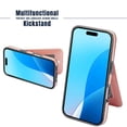 thumbnail image 5 of Entronix Slim Wallet Case for iPhone 17, 6 Slot Card Holder Kickstand Flip Cover, Pink, 5 of 6