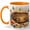 Orange, variant on Ornate Pocket Watch Coffee Mug, Vintage Floral Clock Mug, Antique Timepiece Ceramic Mug, Celestial Gold Gift Cup, 11 oz