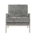 thumbnail image 3 of Pemberly Row Contemporary Chenille Accent Chair in Brownish Gray, 3 of 12
