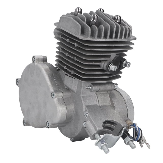 Motor de motor de gas para bicicleta, motor de cilindro de bicicleta motorizado de 2 tiempos y 80 cc, motor de arranque por tracción, funcionamiento suave